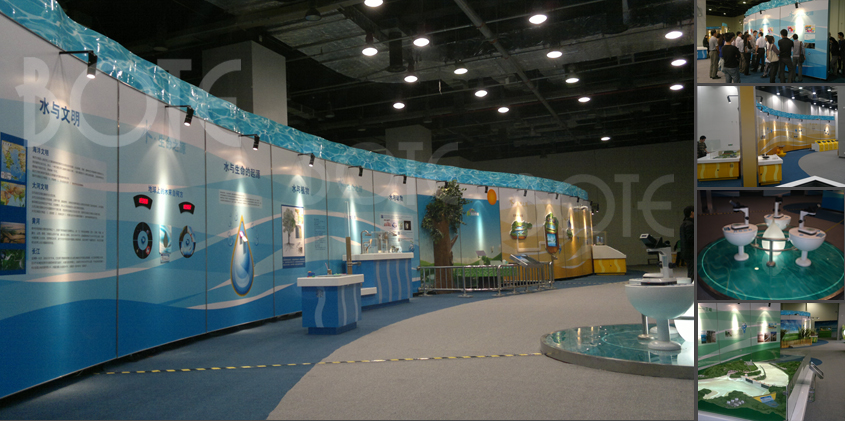 科技馆水资源展厅设计搭建_北京展览公司_展览展示公司_北京展览展示公司_展台设计搭建；