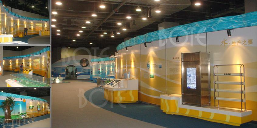 科技馆水资源展厅设计搭建_北京展览公司_展览展示公司_北京展览展示公司_展台设计搭建；