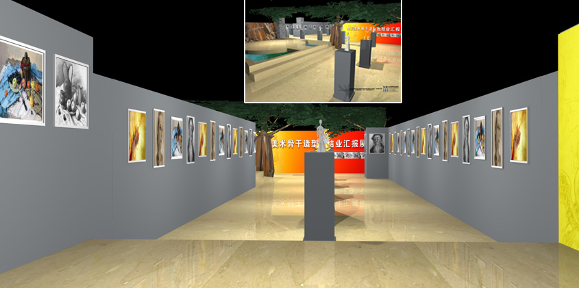 解放军美术展设计搭建_北京展览公司_展览展示公司_北京展览展示公司_展台设计搭建